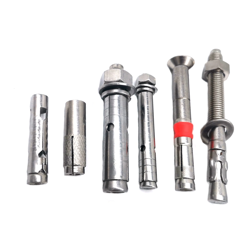 Grade 8.8 Carbon Steel HDG M20 M24 Sleeve Anchor Bolt for Iron Tower